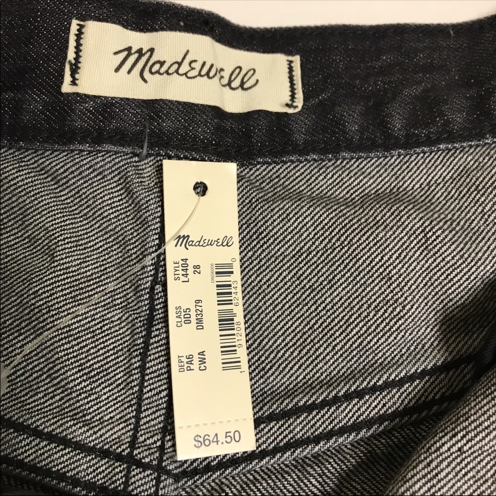 NWT Madewell The Perfect Jean Short 28 Faded Black - Picture 8 of 12